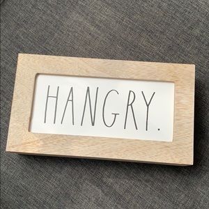 RAE DUNN “HANGRY” Wood Sign